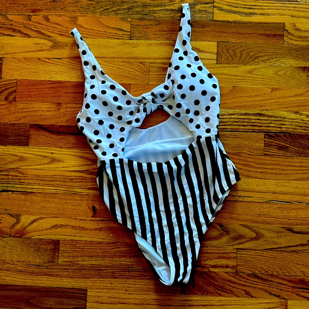 One piece bathing suit, size large